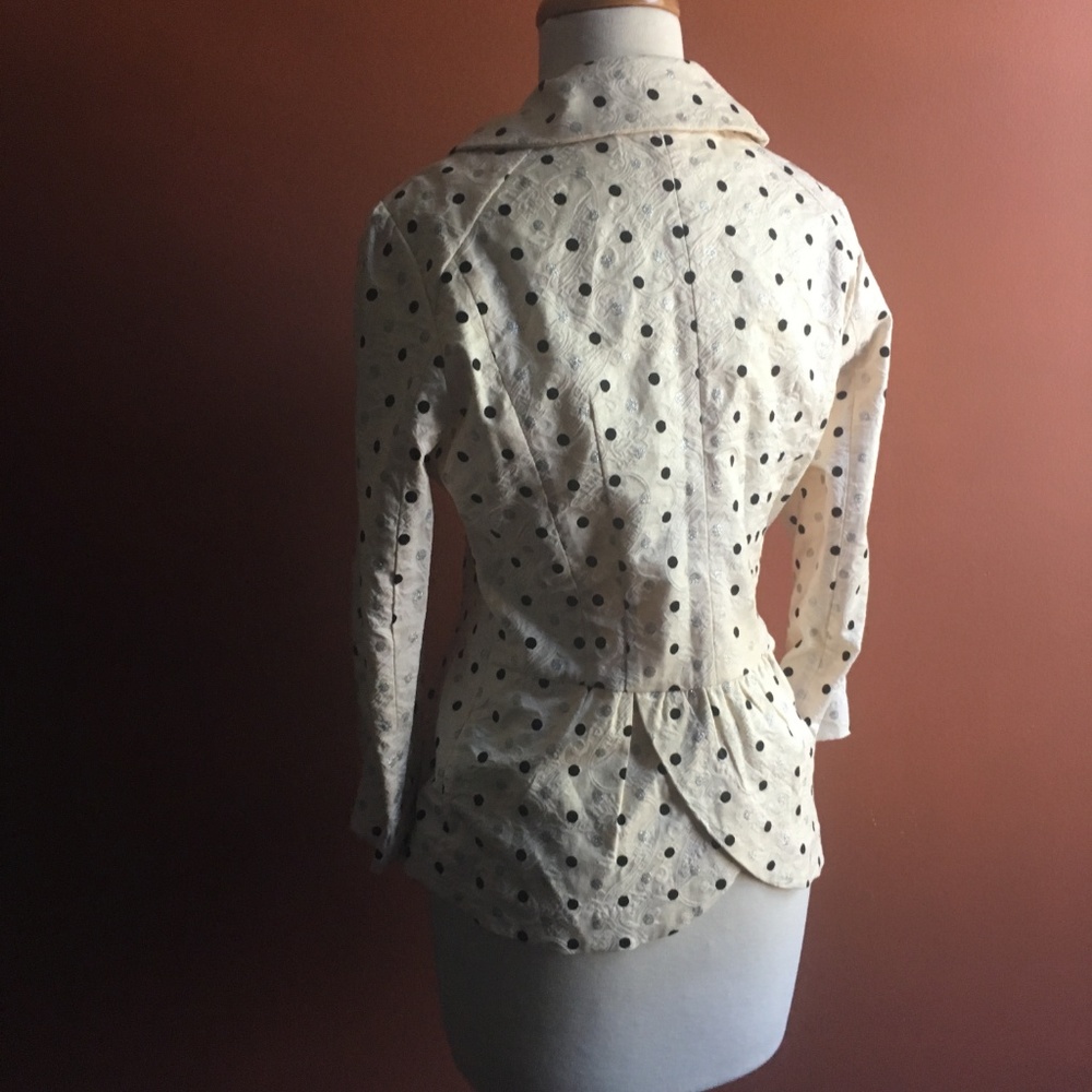 AN REN NEW YORK Polkadot Bow Jacket M - Picture 6 of 8